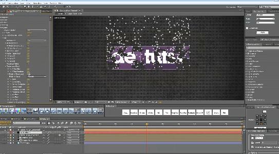 AE字体溶解教程 涵盖AE蓝宝石插件粒子系统等讲解